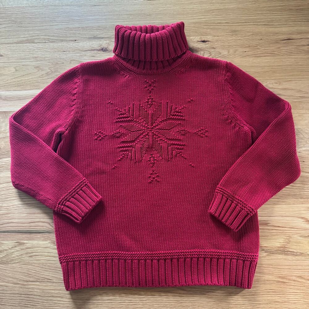 Vintage Lauren Ralph Lauren Turtleneck Sweater Holiday Christmas Sz Small Petite